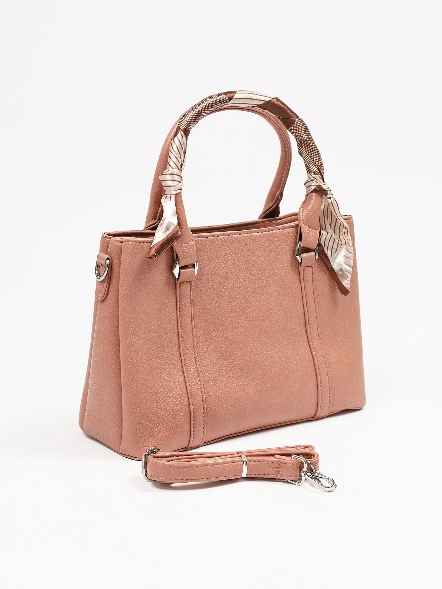 Сумка-тоут с декоративным платком в ассортименте